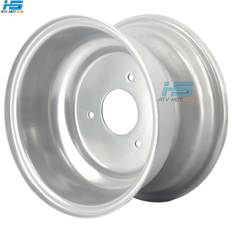 ATV Beach Car Accessories: 19x7.00-8 Silver Rim, 18x9.5-8 Steel Wheel, Three-Hole Front/Rear Hubs