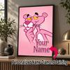 Custom Name The Pink Panther 5D Diamond Painting Personalized Full Drill Diamond Art Kit Gift