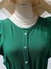 Women's Summer Floral Hi-Low Dress ,Ruffle Sleeve Green Dress with Belt, Casual Boho High Waist Long Dresses