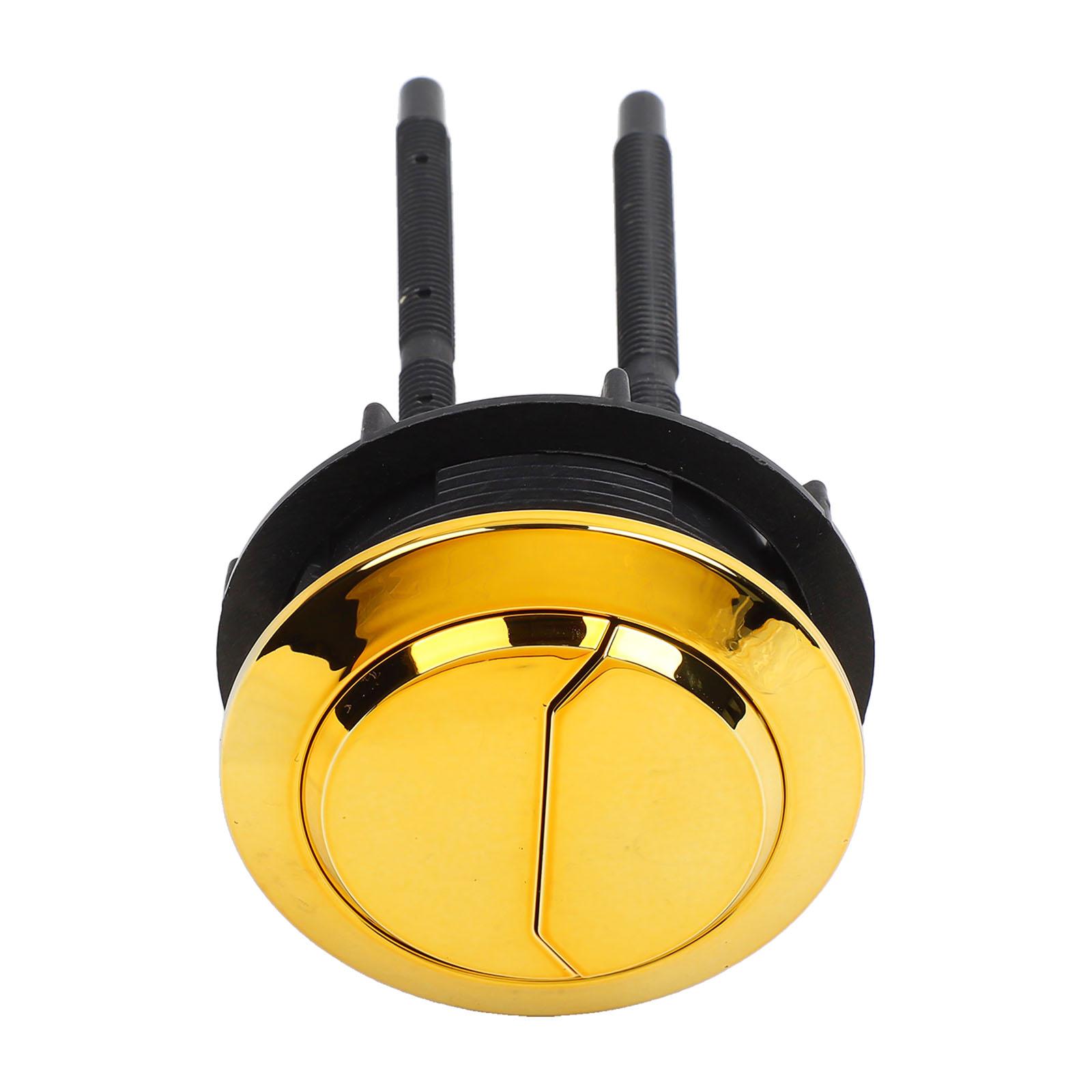 

Gold Electroplated Dual Flush Toilets Buttons Perfect Fit for Bathrooms 58mm