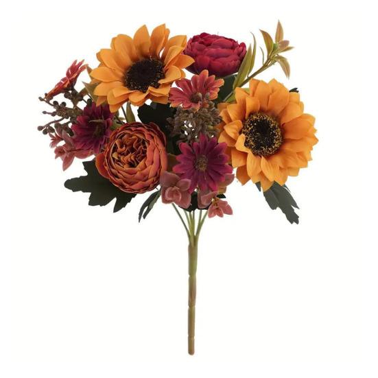 

Искусственный Стебель Подсолнуха Реалистичный Искусственный Шелковый Подсолнух Пион Букет Полевых Цветов для Свадебных Букетов Свадебные Центральные Композиции Декор Домашней Вечеринки Ваза для Стола A