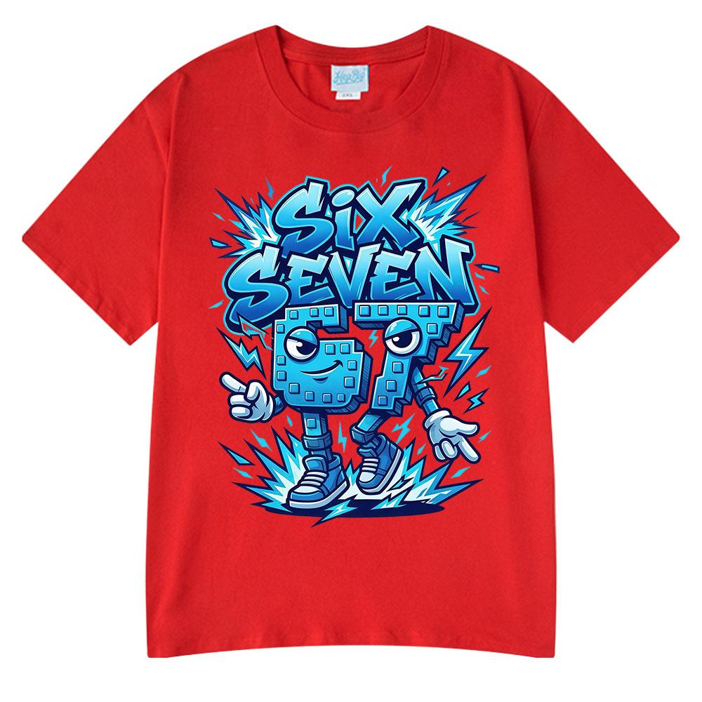 

Six Seven 67 Funny Italian Brainrot Meme T Shirts Unisex s Women Clothing Fashion Summer 100% Cotton Casual Short Sleeve T-shirts S
