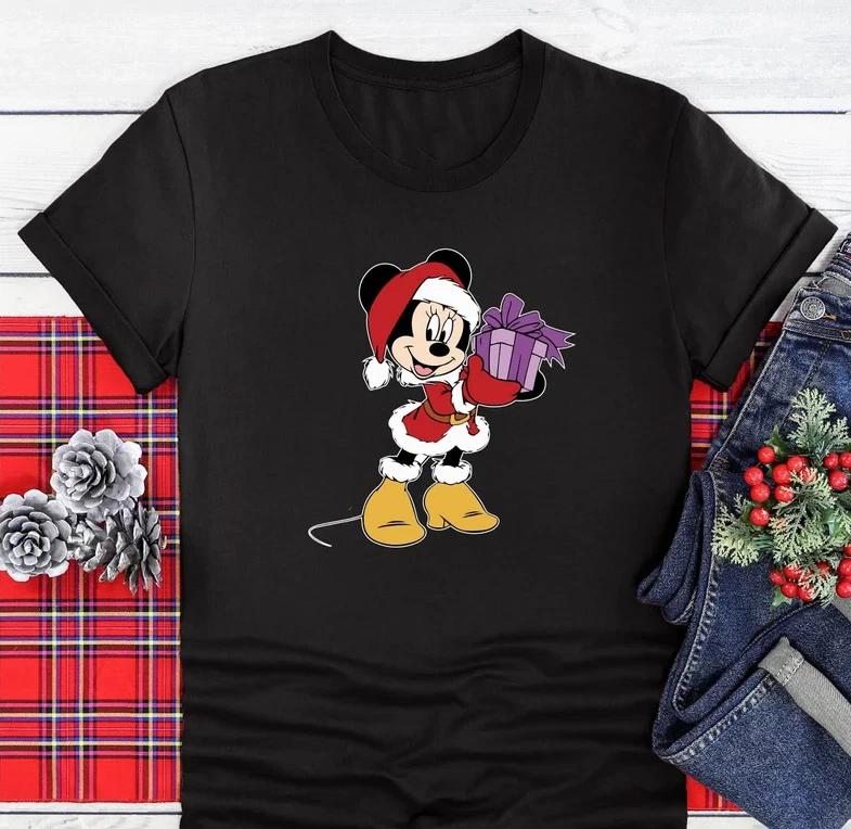 Minnie Santa Merry Christmas TShirt Unisex1955 S
