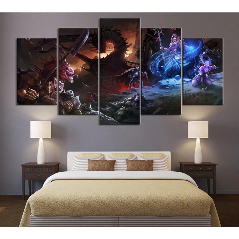 

No Framed Canvas 5Pcs Divinity- Original Sin 2 Game Wall Art Posters Prints Pictures Paintings Home Decor Decorations 20x35 20x45 20x55cm