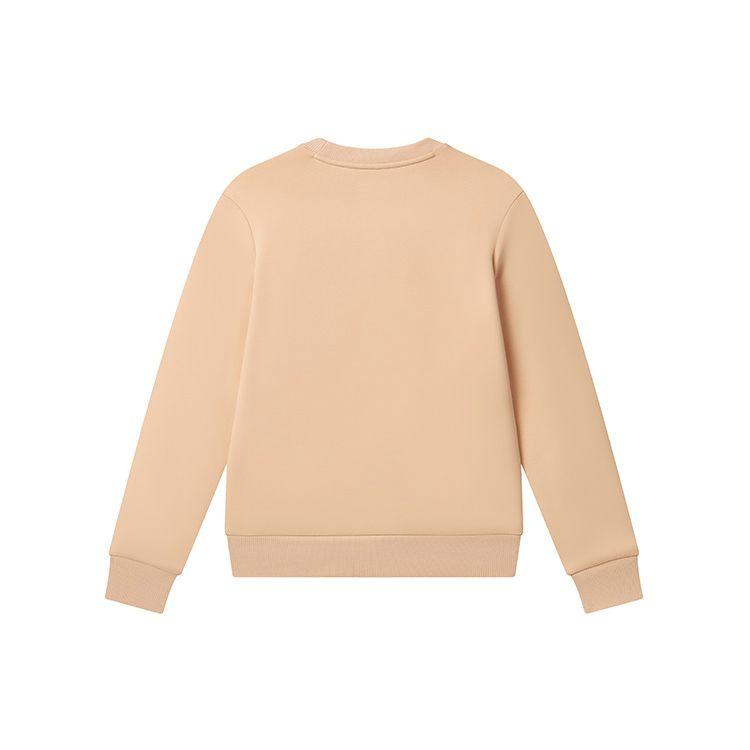 FILA Letter Logo Rhinestone Embroidery Casual Knit Pullover Round Neck Long Sleeve Sweatshirt Women sweatshirt Dream-Orange F11W317203F-OR