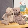 35CM Bunny Plush Toy Curly Tag Small Bear Puppy Kawaii Soft Full Animal Doll Festival Gift For Children Birthday Gift