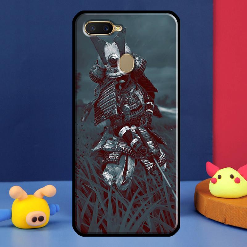Japanese Samurai Case For Oppo A98 A78 A58 A15 A16 A17 A5 A9 A91 A52 A72 A76 A96 A74 A94 A54 S A57 A77 Cover