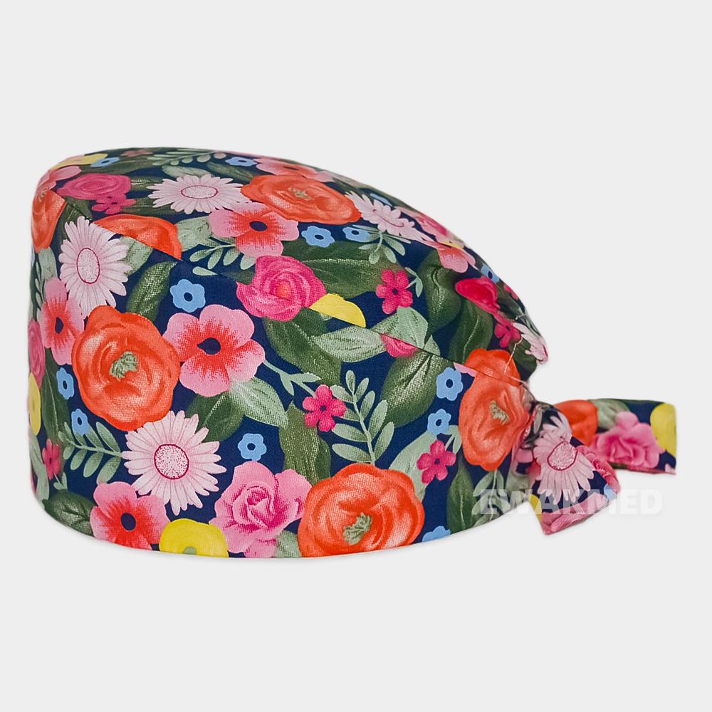 Women Men Scrub Caps Cotton Cartoon Printed Chef Spa Beauty Clinic Dentist Working Hat Nurse Doctor Surgical Hats Unisex Baotou Cap