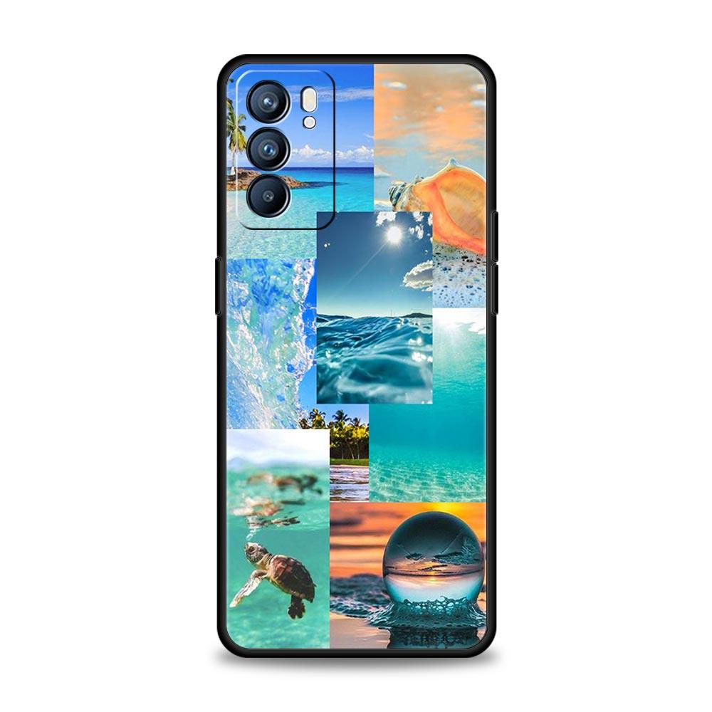 Sommerzeit-Rendering-Hülle für Oppo Find X6 Pro X5 A54 A53 A52 A9 A15 A95 A17 A16 A76 A74 A57 A31 Reno8 Reno7 Reno6 Pro 5G Abdeckung