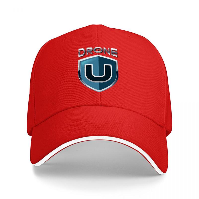 

DRONE U LOGO BASEBALL CAP BLACK WITH BLUE SHIELD DESIGN CLASSIC FIT FOR Unisex AND Women FASHIONABLE OUTDOOR ACCESSORY Adjustable