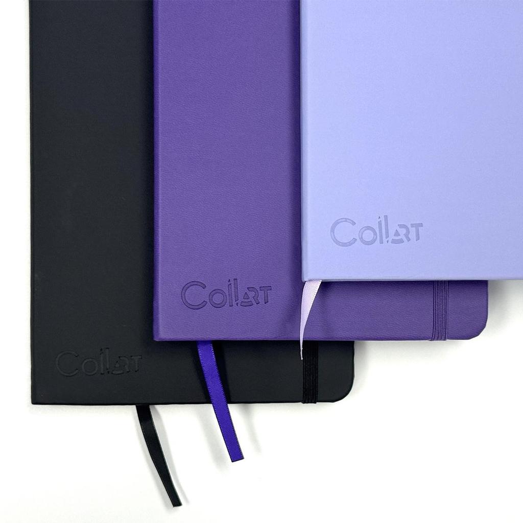 Lila A5 Aquarell-Skizzenbuch Hardcover (14x20cm) - 200 g/m² 100% Zellulosepapier