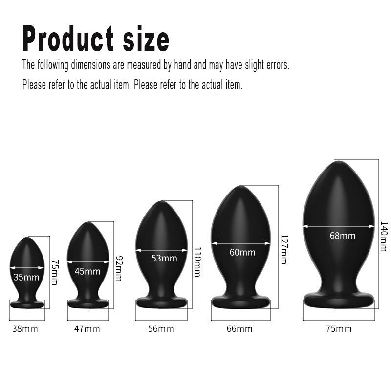 7 Size Buttplugs Anal Beads Balls Cunt Plug Dilatador Anal Plug Sex Toys Small And Big 9.5cm Huge Anal Plug Toys For Women Men