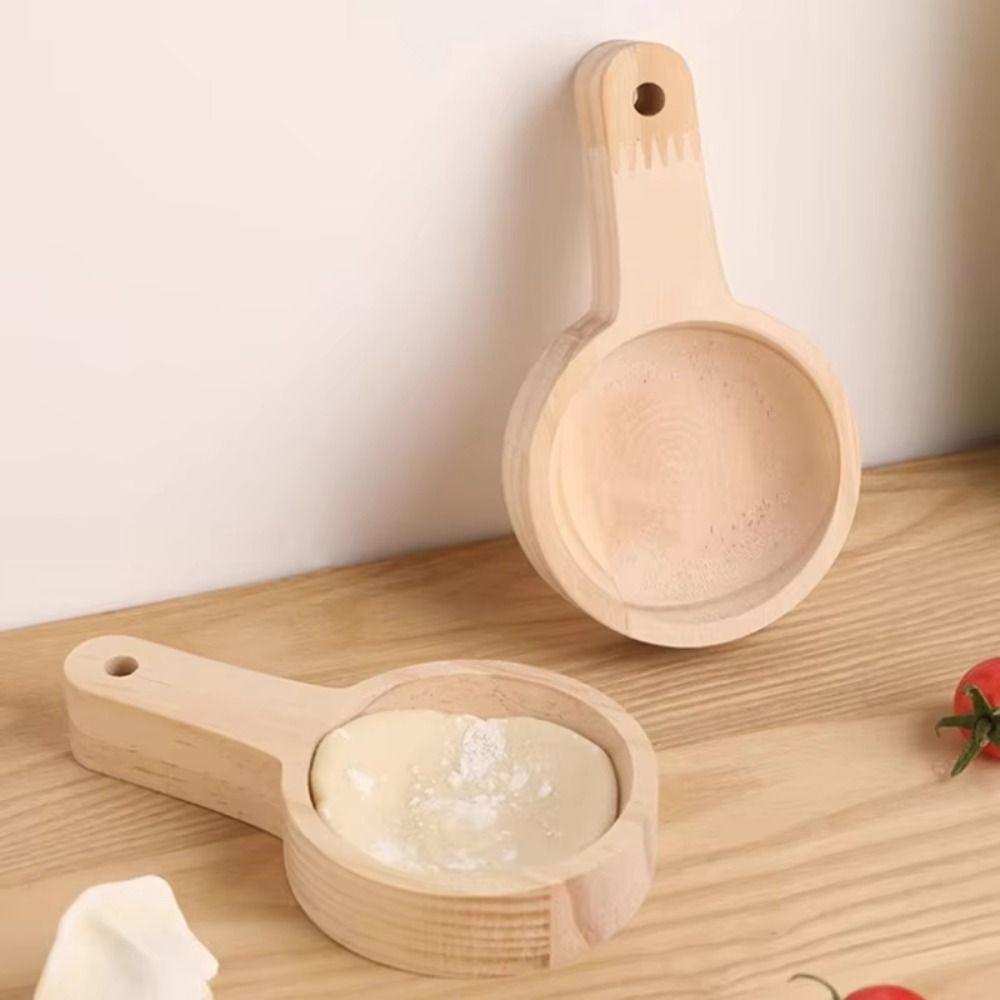 Reusable Dough Skin Presser Round Wood Dumpling Wrapper Rolling Tool  Kitchen Use