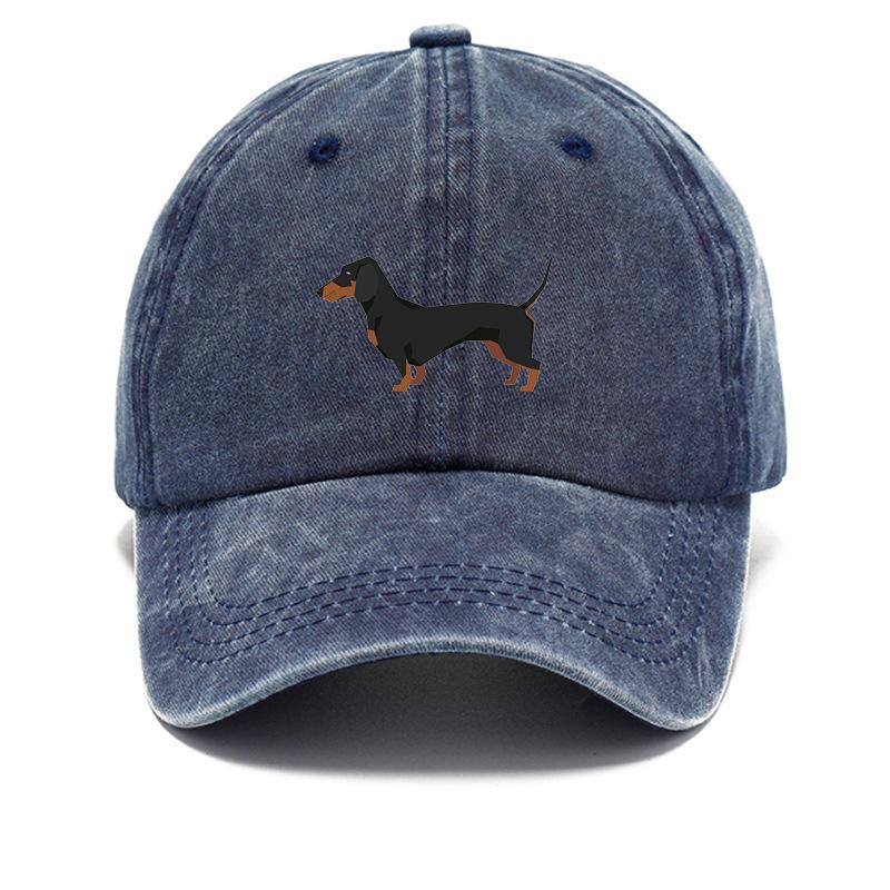Cap For Both Men And Women, Adjustable And Cute Cartoon Design Suitable For Sportss And Casual Wear Vintage Dachshund Baseball