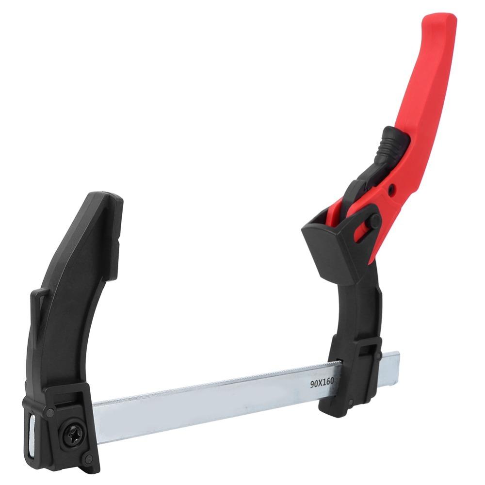 One Handed F Clamp Ratchet Mechanism Bar Clamp Durable Woodworking Clamp  Gluing