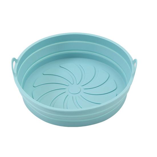 

Силіконові вкладиші для аерофритюрниці, килимок для приготування, антипригарний, багаторазовий, харчовий, термостійкий, складаний, для кошика, легкий у чищенні, універсальний кухонний аксесуар 1pc Round зелений