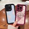 LZ24 Map airplane trajectory art Silicone Phone Case for iPhone 11 13 14 15 16 Pro Max 7 8 16 Plus 12 mini XS Max XR Shockproof Back Cover