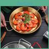 Ramen Instant Korean Pot Noodle Kitchen Cookware Stockpot Double Ear Pan Dry Stainless Steel