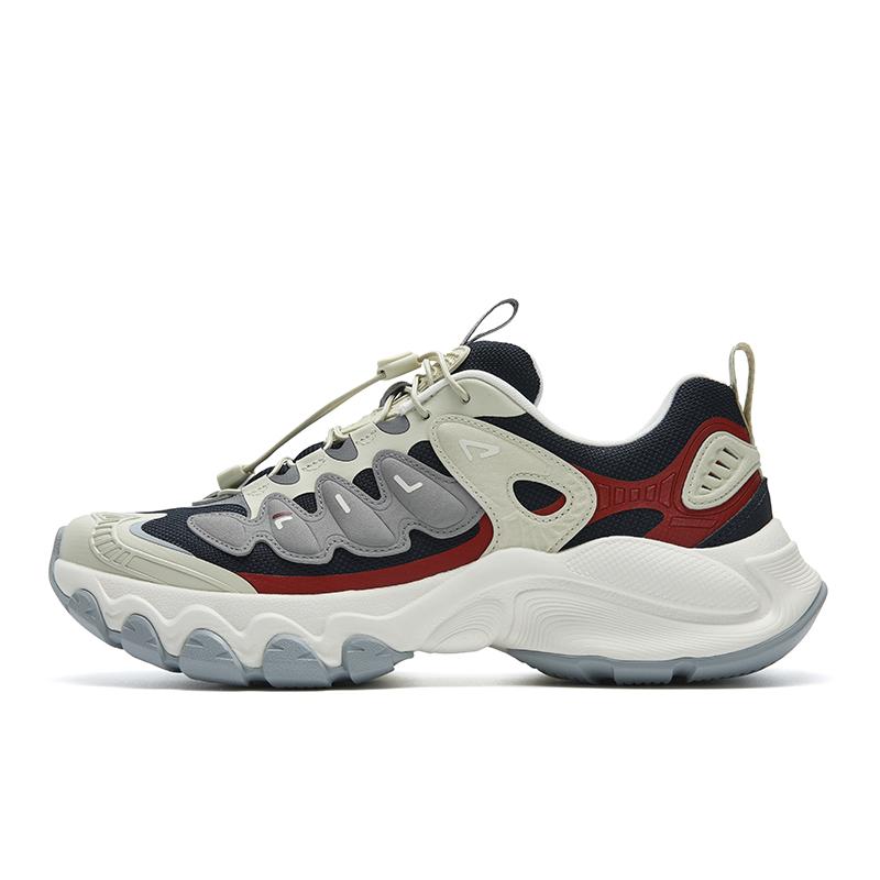 FILA TRUFFLE Cushioning Abrasion Resistant Lightweight Height Increasing Low top Chunky Sneakers Men s F12M611104FON 42