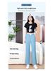 Women's High Waist Tencel Wide Leg Summer Jeans - Lightweight, Loose, Ice Silk, Straight Fit, Small Sizes Available