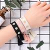 Handmade European Style Embroidered Love Bracelet with Tassels for Girls