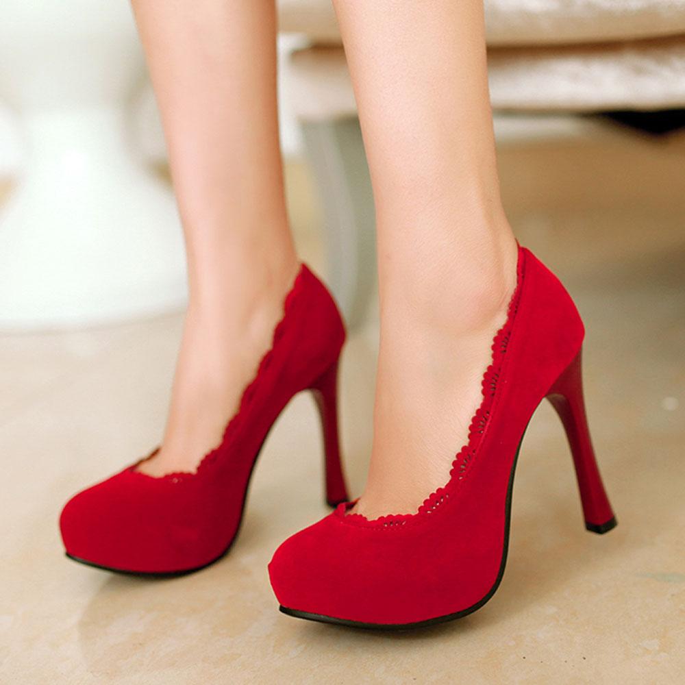 Dámské klasické lodičky na platformě s kulatou špičkou, vysoký blokový podpatek, pohodlné dámské boty do kanceláře, velikost 34-49