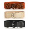 Leopard Print Stretchy Cummerbunds PU Wide Waist Belt Personality Female Waistband  Female