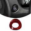 Red Real Carbon Fiber Differential Button Trim For Nissan 370Z/400Z Z34 2009-20
