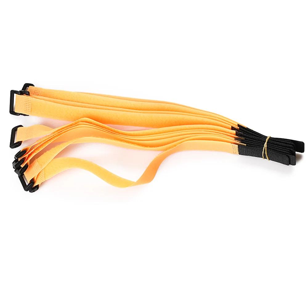 10Pcs 20*50cm Nylon Hook and Loop Strap Cable Ties Reusable Fastening Cable Ties Multil Purpose Self-adhesive Bike Strap Tie