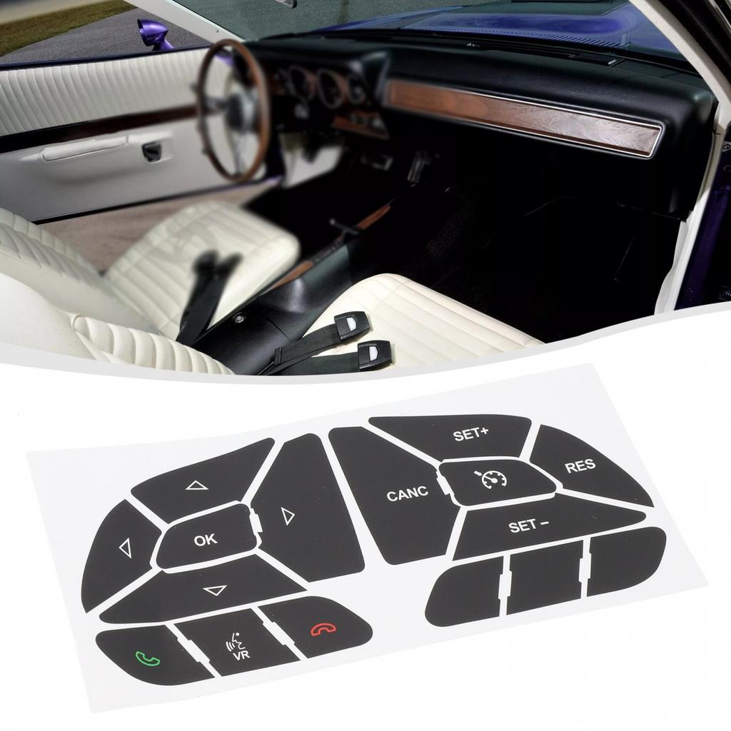 Stylish Button Repair Decals For DODGE CHARGER 2016-2022 Steering Wheels
