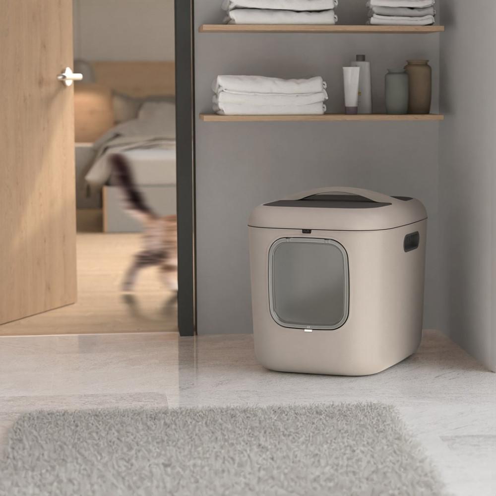 Rotho White Xl Litter Box - Coffee Color
