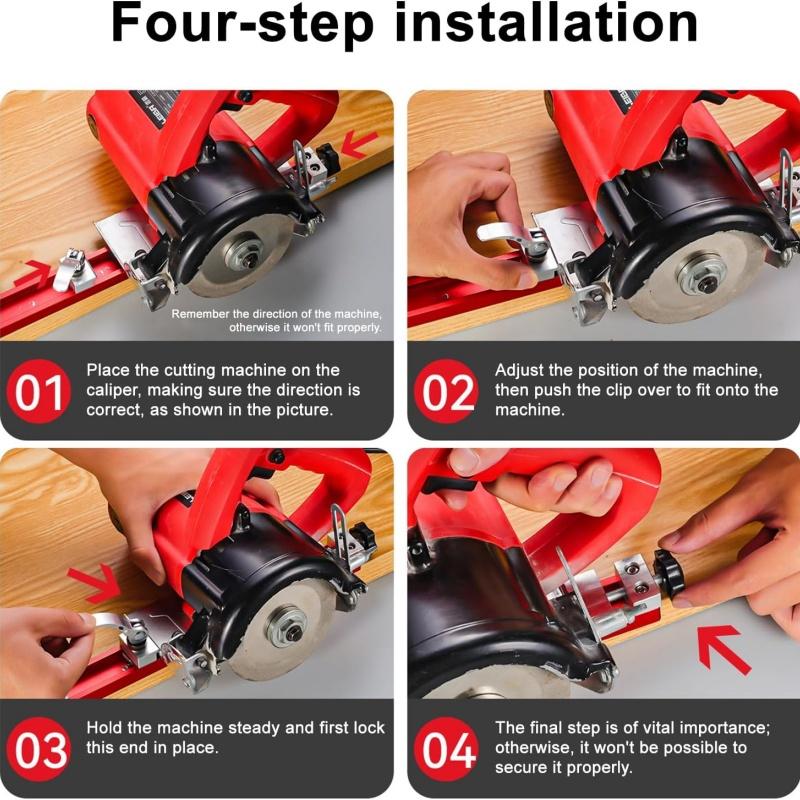 Aluminum Adjustable Cutting Machine Base Guide for Woodworking, Electric Circular Guide Specially Designed for Precision Cutting