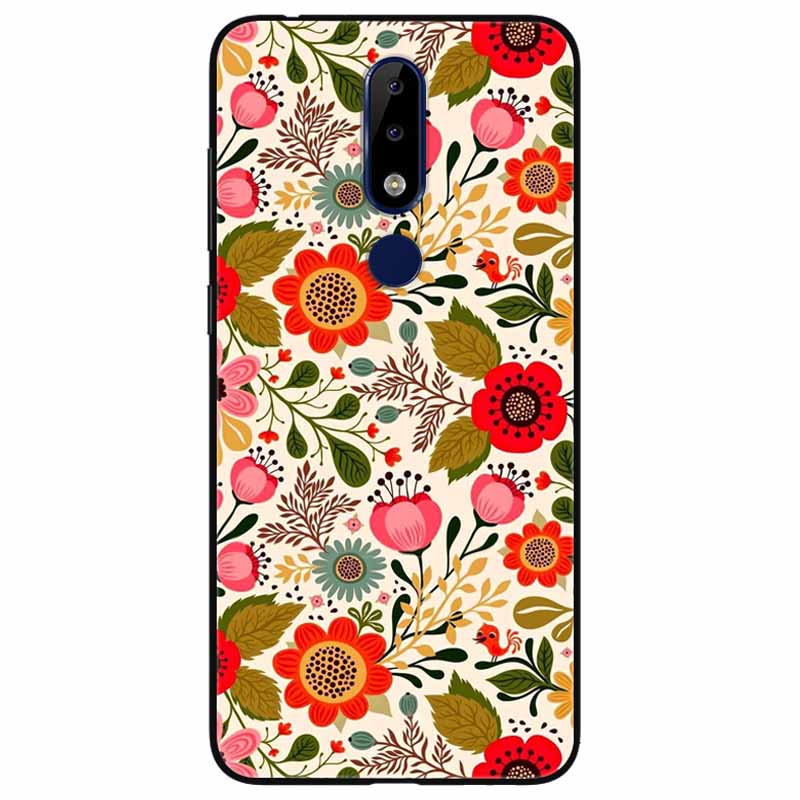 For Nokia 5.1 Plus Case Soft Silicone Cartoon Fashion TPU Phone Cases for Nokia X5 Cover 5.1Plus Cute for NokiaX5 Protective
