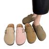 New Non-slip Pregnant Women's Boken Shoes Slippers Women's Outer Wear Thick-soled Half-pedal Lazy Shoes 2025 Boken Shoes Spring and Autumn