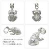 Shinjuku Gin No Kura Green Frog Silver 925 Pendant Top (Chain Not Included) Women's Necklace Charm Frog Miniature Lucky Charm for Work Luck
