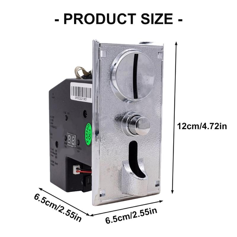 Multiple Denomination Coin Acceptor For Arcades Machines And Gaming Devices With Programmable Setting
