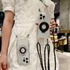 Four Corner Anti-Fall Bracket Lanyard Transparent For Magsafe Phone Case For 18 17 Pro Max 15 14 13 12 Mini 11 16 Pro Max