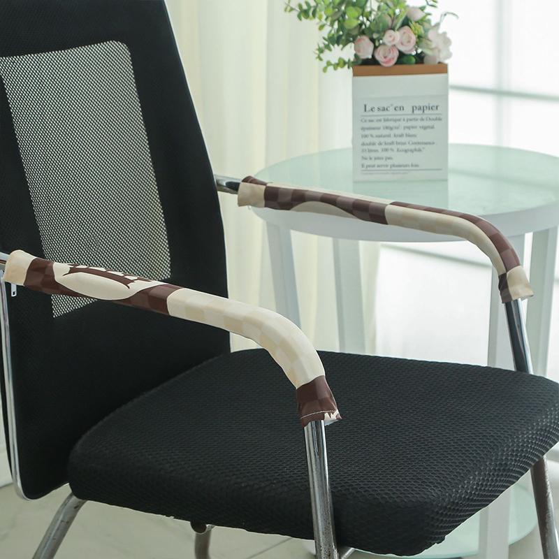 1 Paar Unifarben Elastische Reißverschluss Armlehnenbezüge Spandex Armlehnen Computerstuhlbezüge für Büro Computerstuhl Armlehnenbezüge Neu