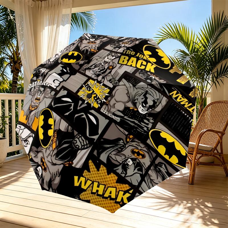 Superheroes Print Automatic Open Close Umbrella, Portable Foldable Umbrella, for Outdoor Commute Camping Trip, Ideal Birthday Gift