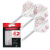 Target Japan Smash Clear Integrated Flights and 2 Medium Junya Dragon Flower Pack of 3 Dart Accessories K-Flex Shafts, No. (Standard) – (33mm)