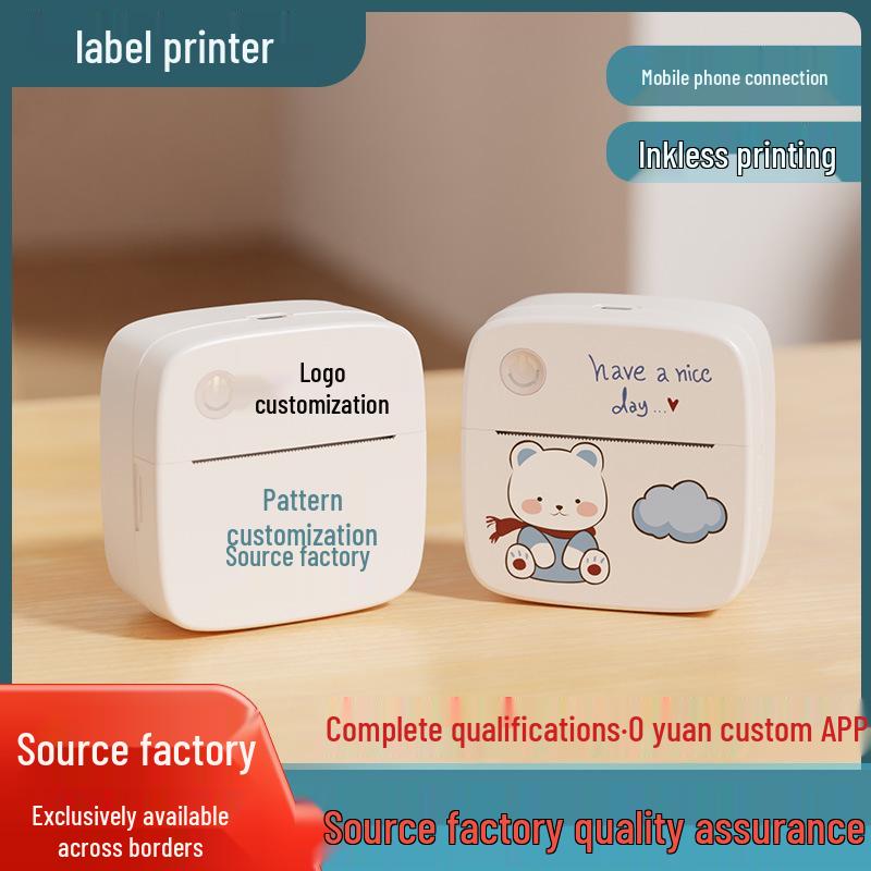 Compact Portable Thermal Printer for Labels & Photos - Mistake-Free Pocket Home Printer