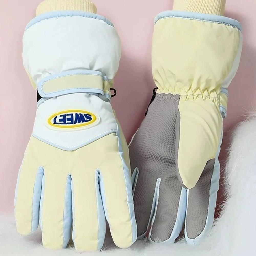 Keep Warm Snowboard Gloves  Cycling Mittens Fashion Full Finger Mittens  Outdooor