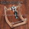 Wooden Adjustable DIY Beading & Weaving Tool - Vertical Desktop Machine
