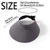 Sun Protection Breathable Traceless Sun Hat Large Brim Foldable Seamless Visor Cap Korean Style Empty Top Beach Cap Summer