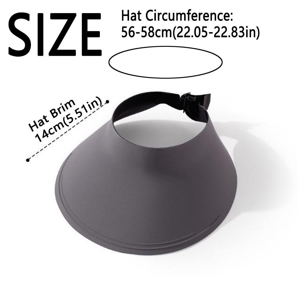 Sun Protection Breathable Traceless Sun Hat Large Brim Foldable Seamless Visor Cap Korean Style Empty Top Beach Cap Summer