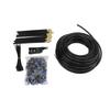 Bewässerungssystem-Kit 15m Schlauch Verstellbare Düsen Automatisches Bewässerungsgerät Set für Garten Pflanzenbewässerung