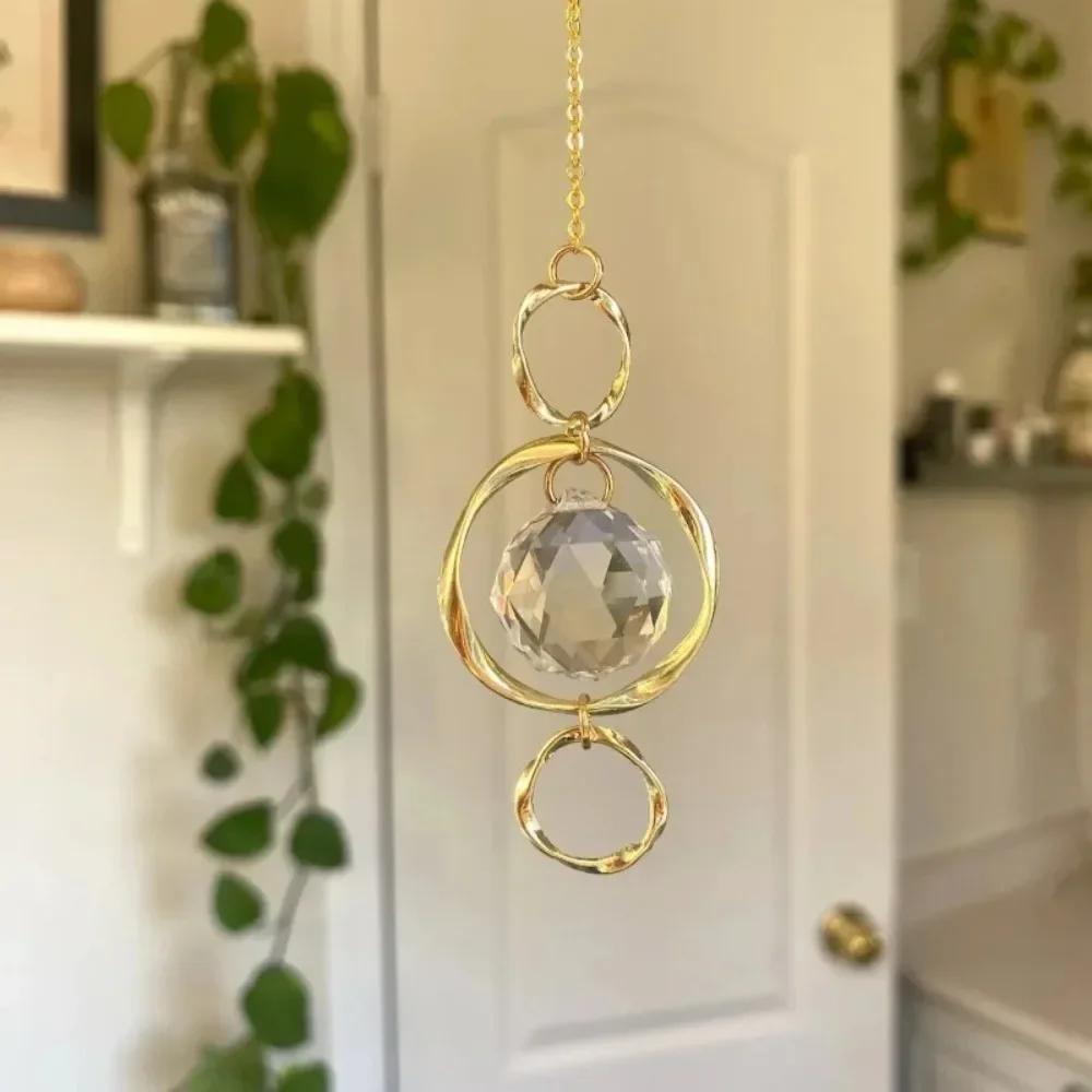 Acchiappasole di Cristallo Decorazione da Appendere Creatore di Arcobaleni Acchiappaluce Prisma a Sfera di Cristallo per Decorazione da Giardino Esterno Decorazione per Finestra Regalo