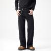 Men's Loose Straight High Street Workwear Heavy New Style Embossed Trousers