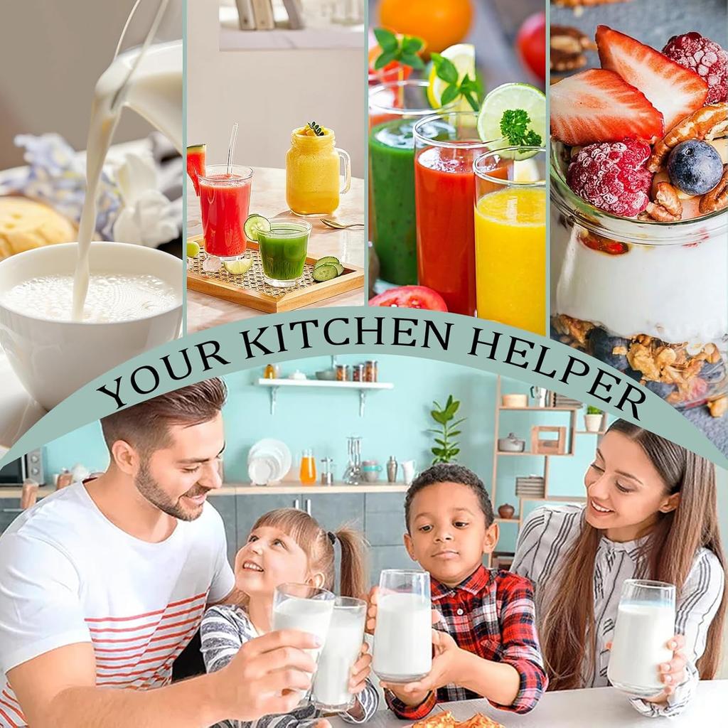 4PCS Nut Milk Bag, Food Grade Nylon Cheese Cloth Bag, Straining Reble Fine Mesh Strainer for Tea, Yogurt, Juice, Cheese, Soup, Herbs, Vegetable Juice