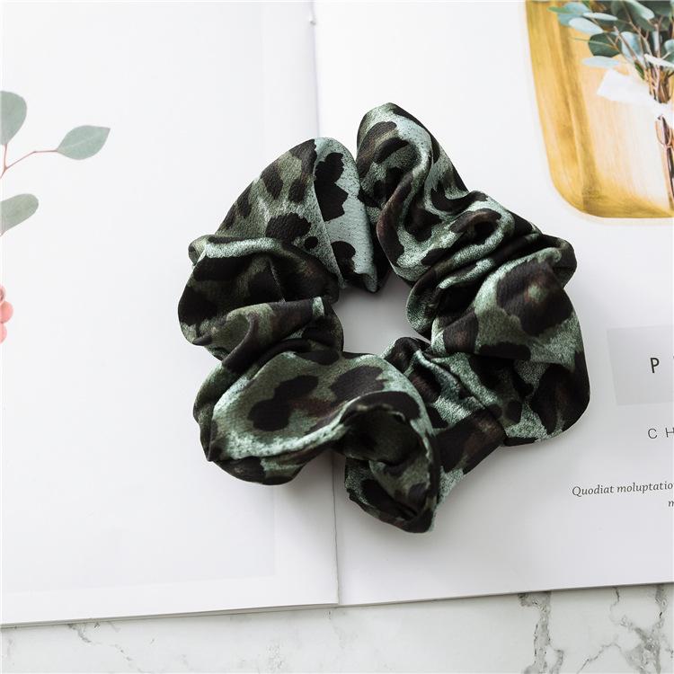 Bold Leopard Animal Print Hair Scrunchies Wild Aesthetic Patterned Hair Ties High Elasticity Urban Fashion Style Headwear